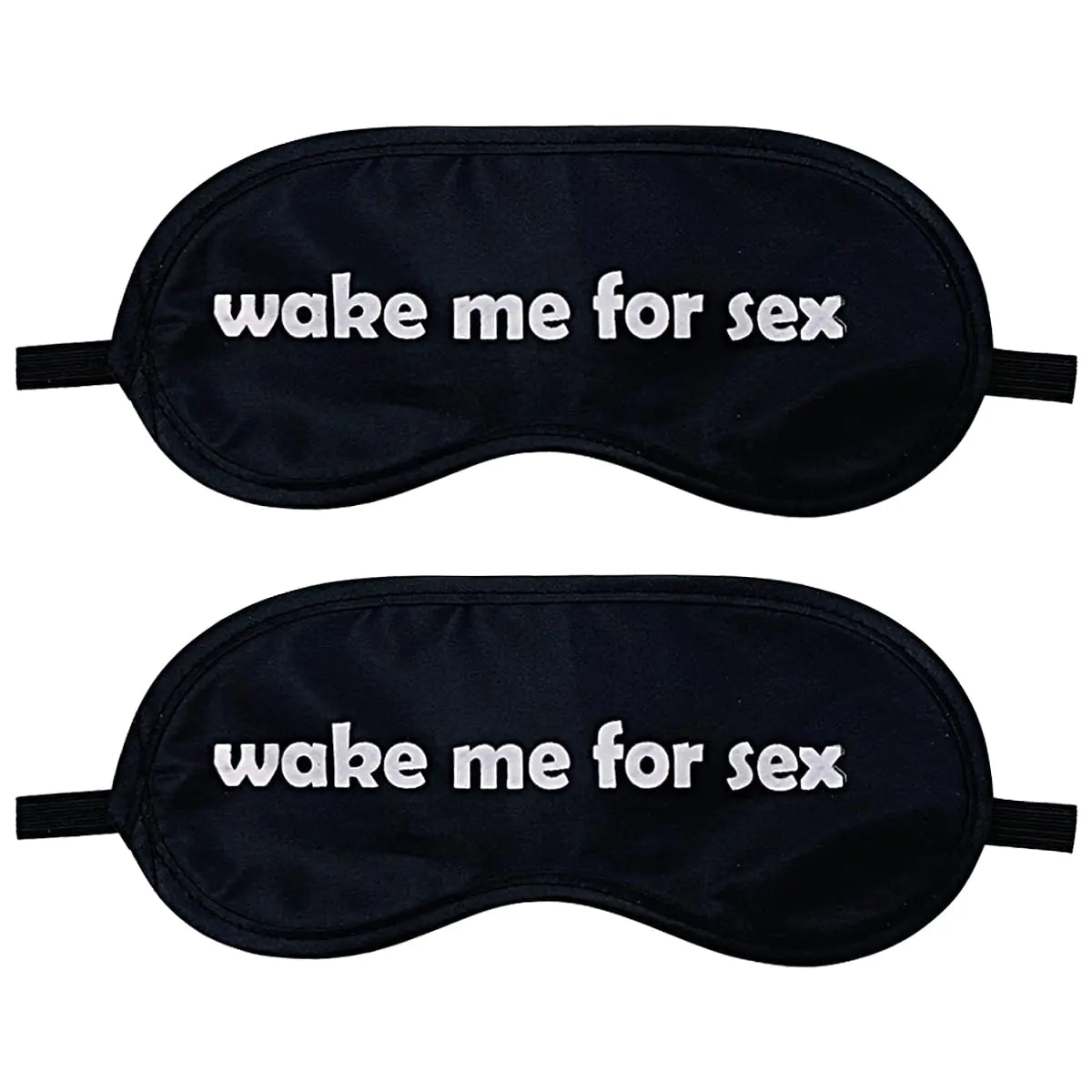 Pai Sence Sleep Masks for Women Men Sleep Eye Mask for Sleeping Wake ME for Sex Blindfold Block Out Light Night Blinder for Travel Nap Black 2 PCS